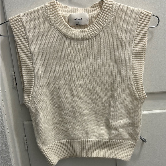 Aritzia Tops - Aritzia Wilfred Cream Knit Sleeveless Top